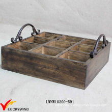 Винтажный деревянный ящик для вина